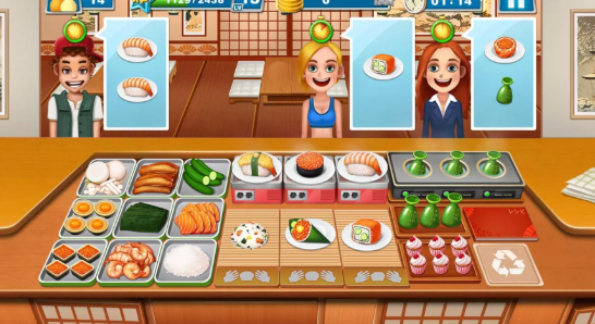 模拟做寿司游戏