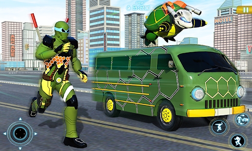 乌龟英雄汽车变形机器人射击游戏 1