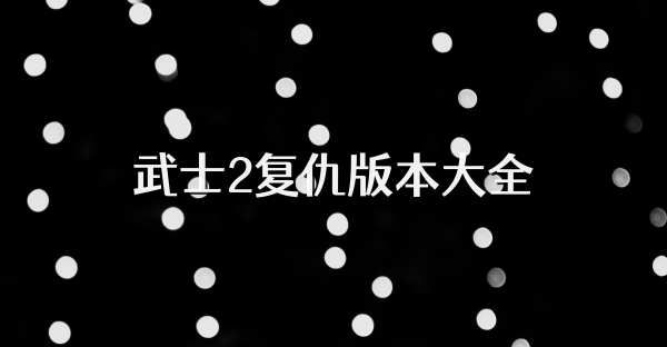 武士2复仇版本大全