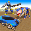 猪机器人汽车变换游戏