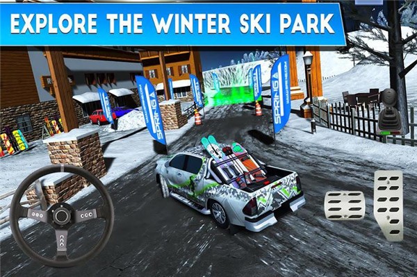  滑雪场驾驶模拟器游戏 1