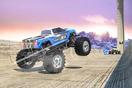 极端的怪物卡车特技美国怪兽赛车2024游戏 1