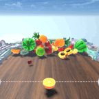 3D弹水果游戏