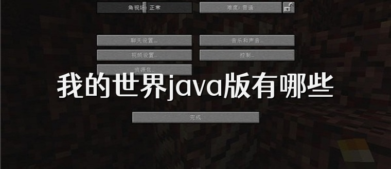 我的世界java版有哪些